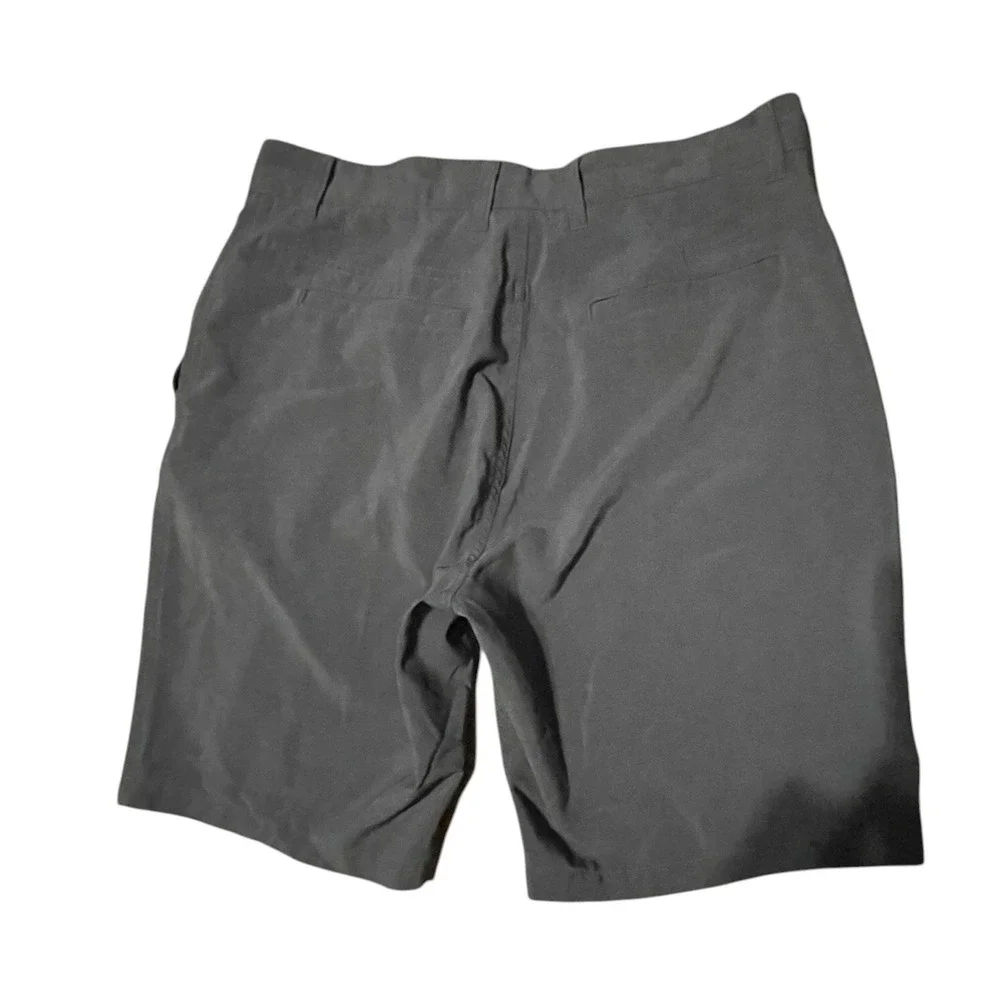 Panama Jack Mens Performance Golf Shorts Size 34 Charcoal Grey Flat Front